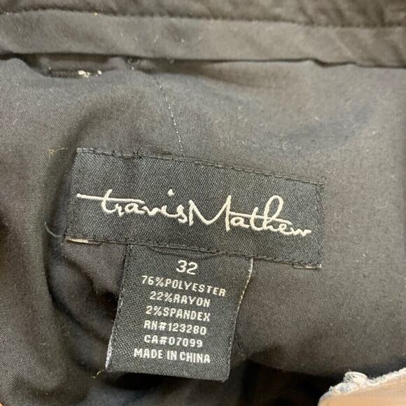 Travis Mathew Shorts Mens 32 Cool Grey Houndstooth Plaid Performance Rayon Blend - Picture 10 of 13